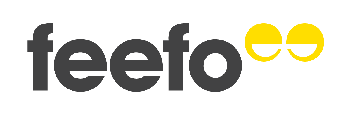 Feefo grey and yello logo